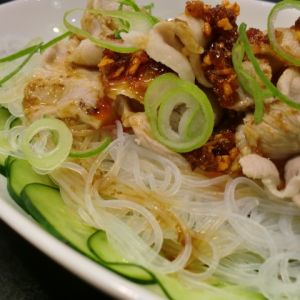 豚肉のＸＯ醤ソースかけ