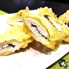 ささみの梅しそ天ぷら