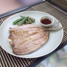 あじの干物の湯煮