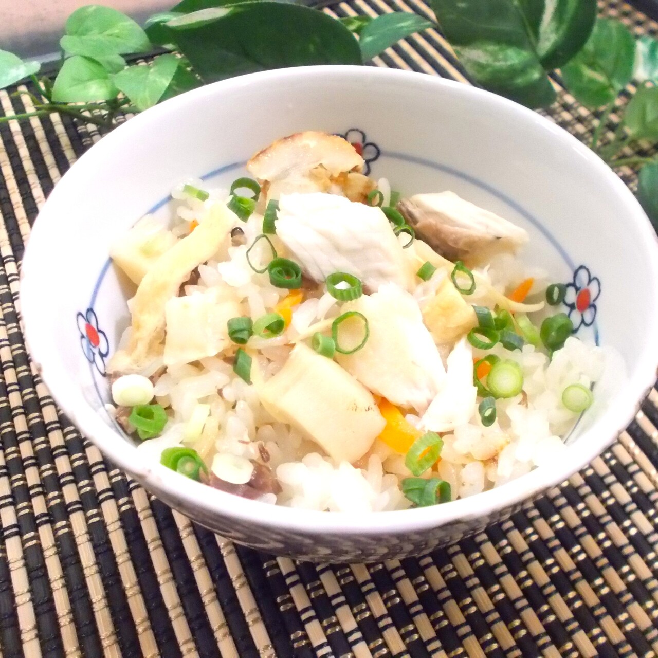 ぶりと　ベビーホタテの炊き込みご飯