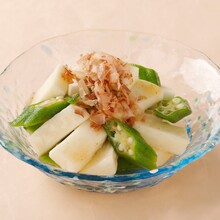 かけうめで 長芋とオクラの梅和え