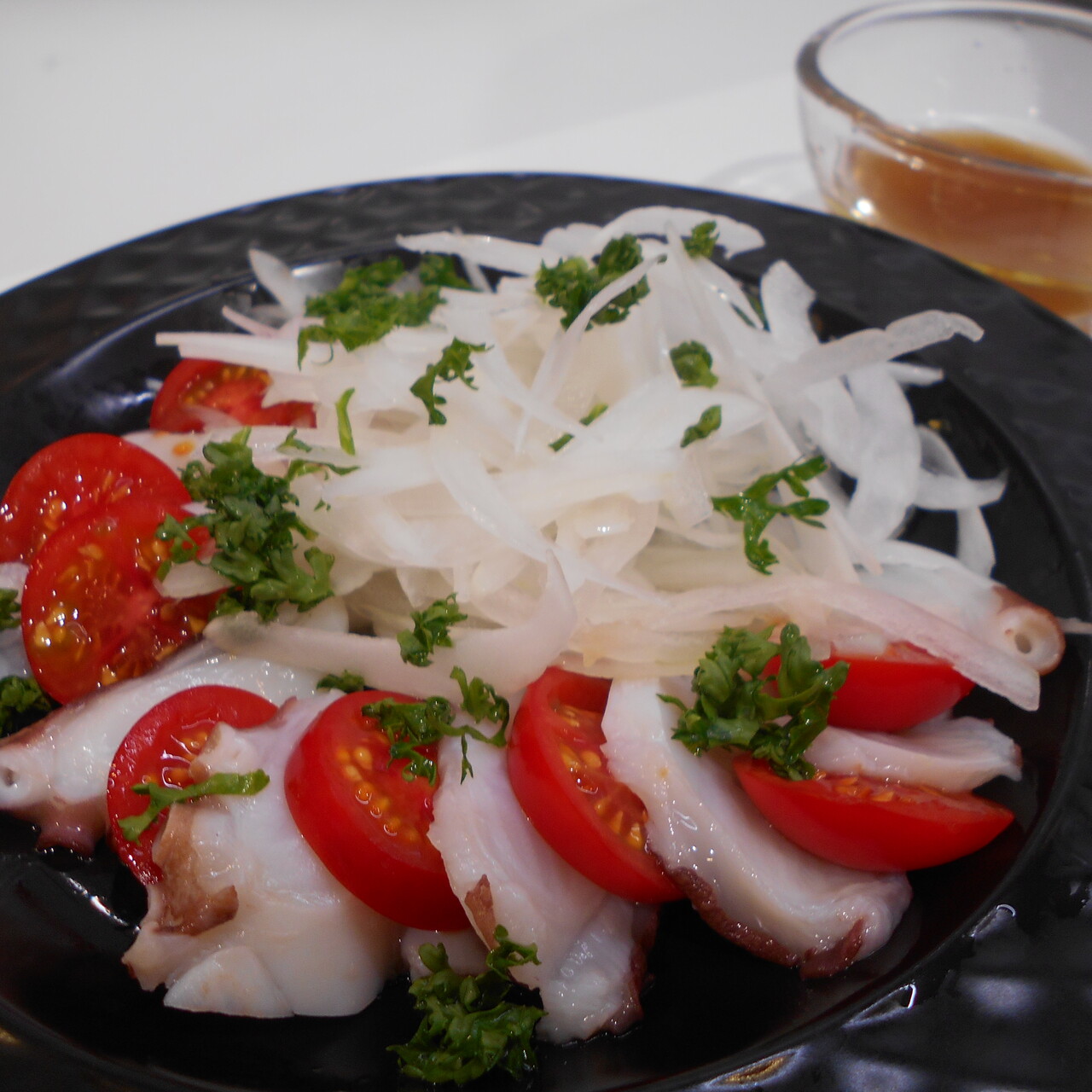 かけうめで　たこのカルパッチョ風サラダ