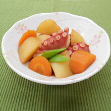 たことじゃが芋の煮物