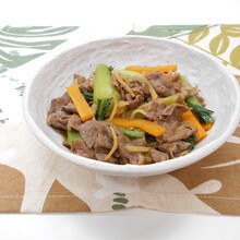 牛肉とチンゲン菜のしぐれ煮
