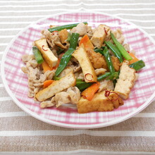 豚肉と厚揚げの炒め物