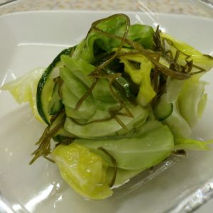 減塩　春キャベツの乳清浅漬け