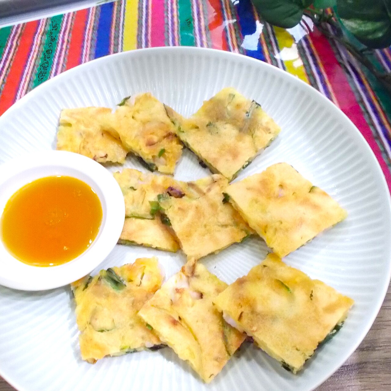 えびとたこのチヂミ