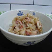 剣先いかと新生姜の炊き込みご飯