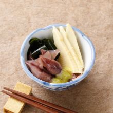 たけのこと ホタルイカの酢味噌和え