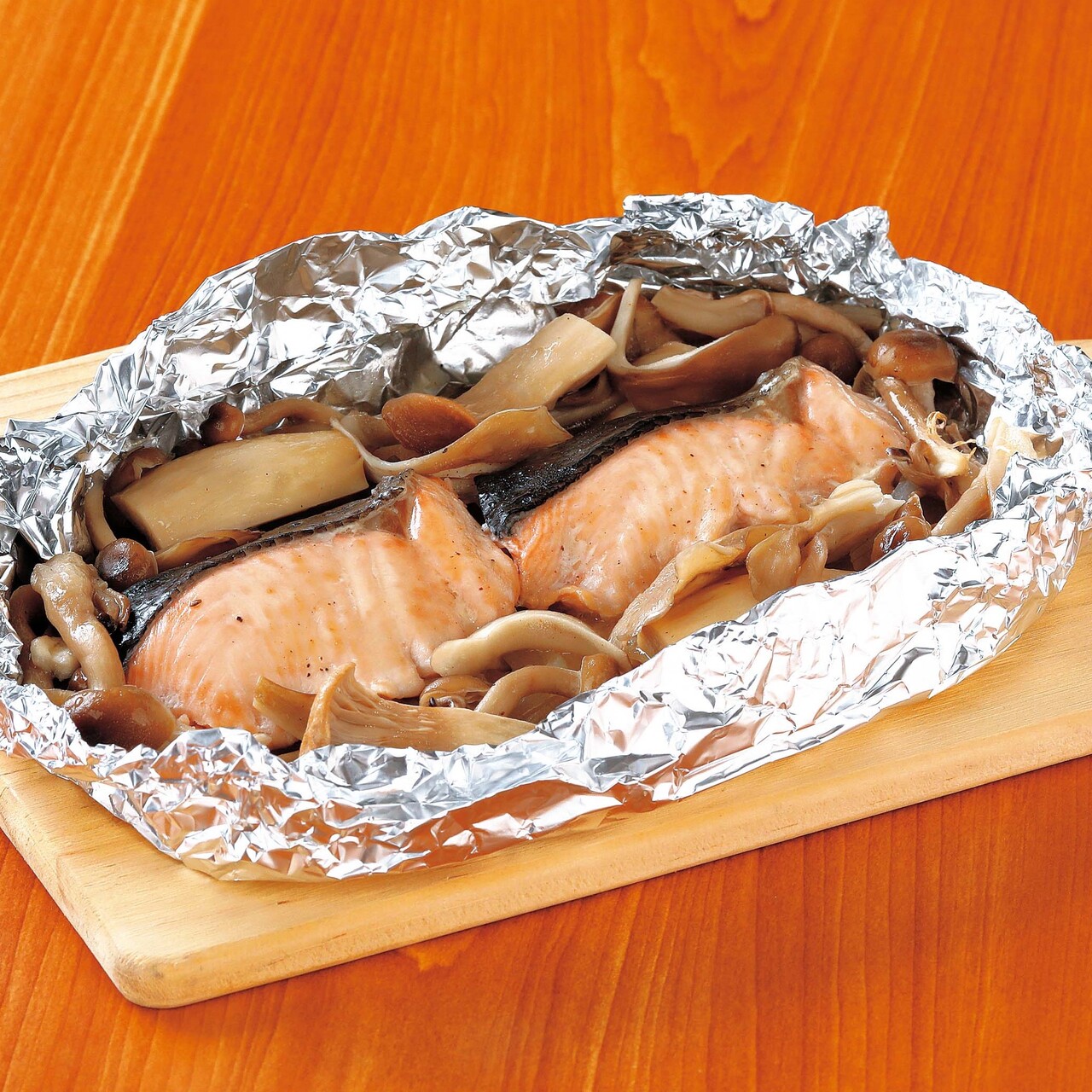 BBQ 鮭ときのこのホイル焼き