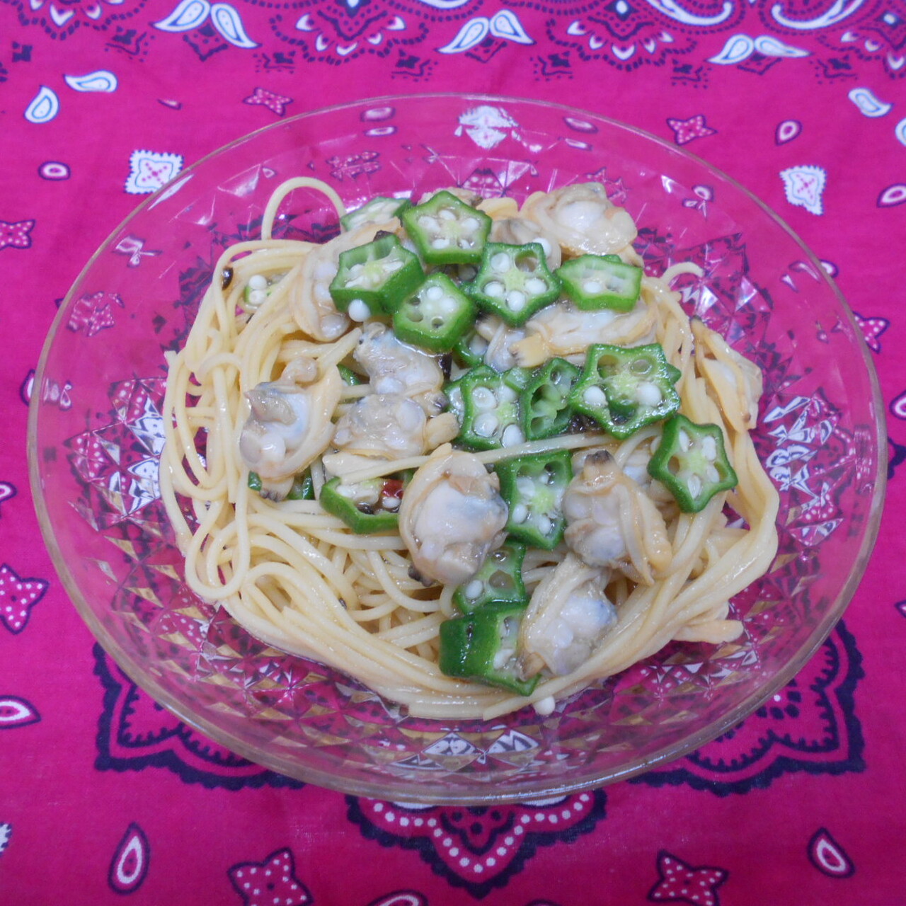 あさりの冷製パスタ