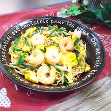 えびニラ玉焼きそば　マルちゃん焼そば塩