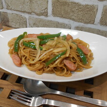 お好みソースで作るナポリタン