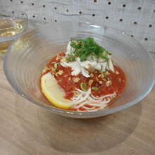 簡単！！トマトソースで作るそうめん