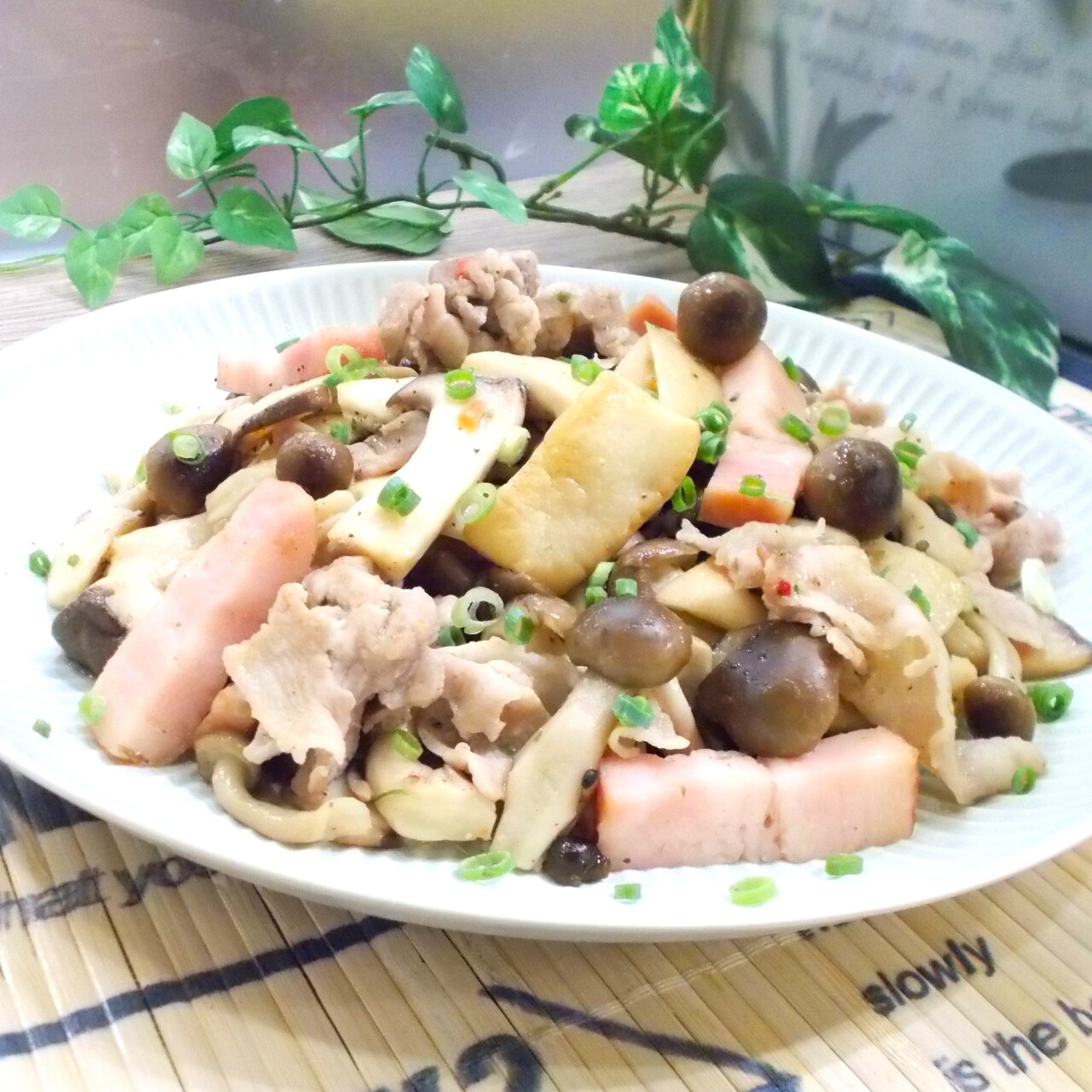 きのこのガーリックバター醤油