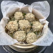 蒸篭でえのき焼売