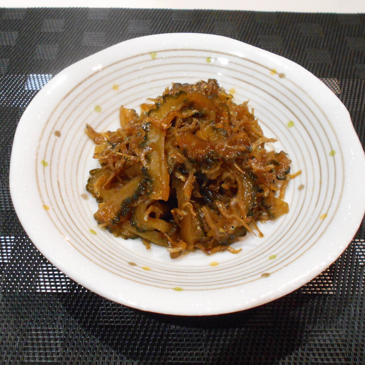 ゴーヤとおじゃこの甘辛煮