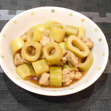 四方竹のポン切り煮