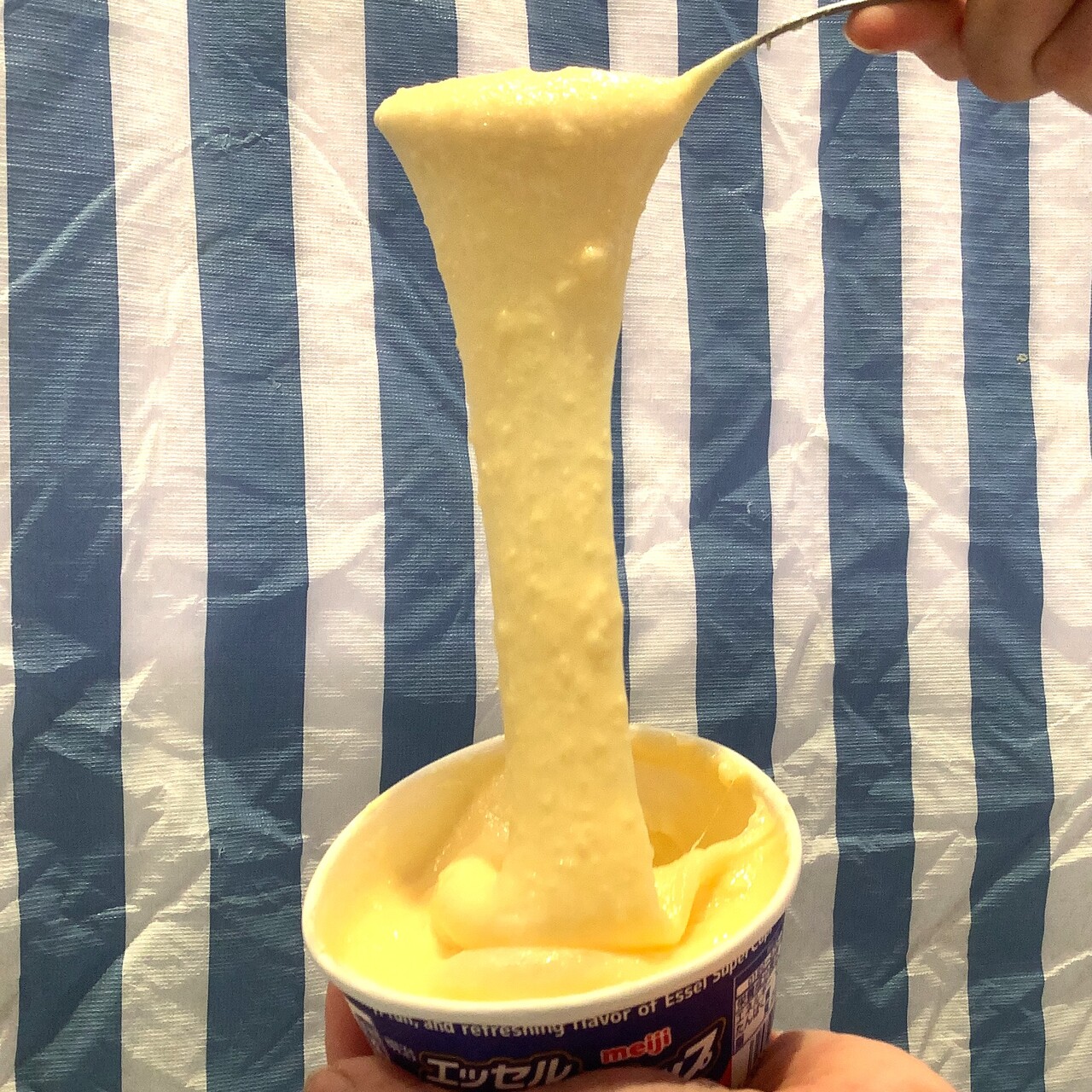 切りもちでトルコ風アイス