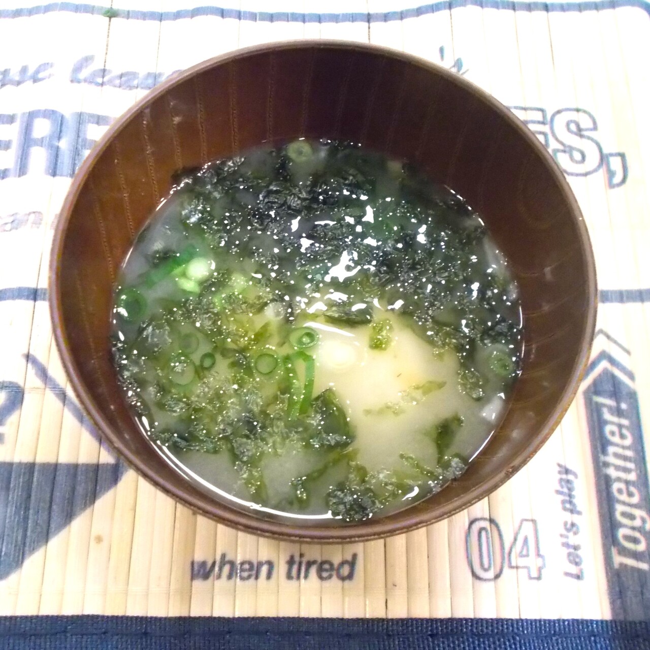 液状伊予のみそ　青さのり入りつまみのりの味噌汁