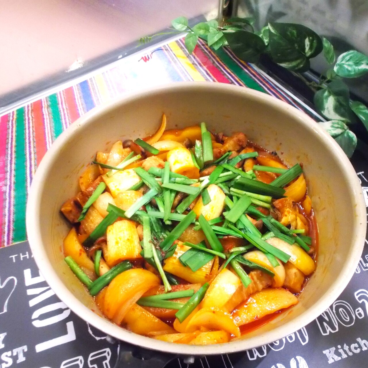 カムジャタン風　キムチ屋さんのスン豆腐スープ