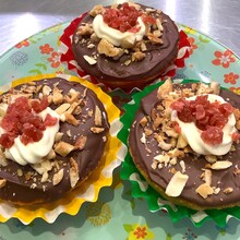 簡単カスタードチョコケーキ