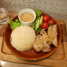 湯煎で作るカオマンガイ