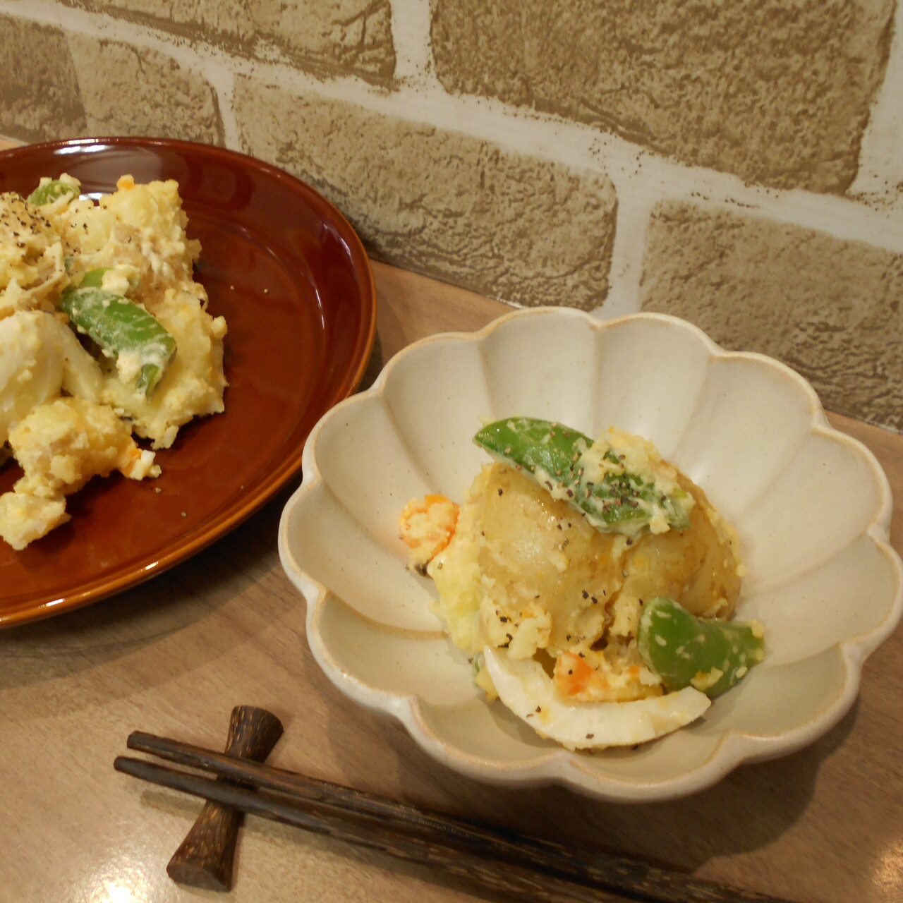 春野菜でポテトサラダ