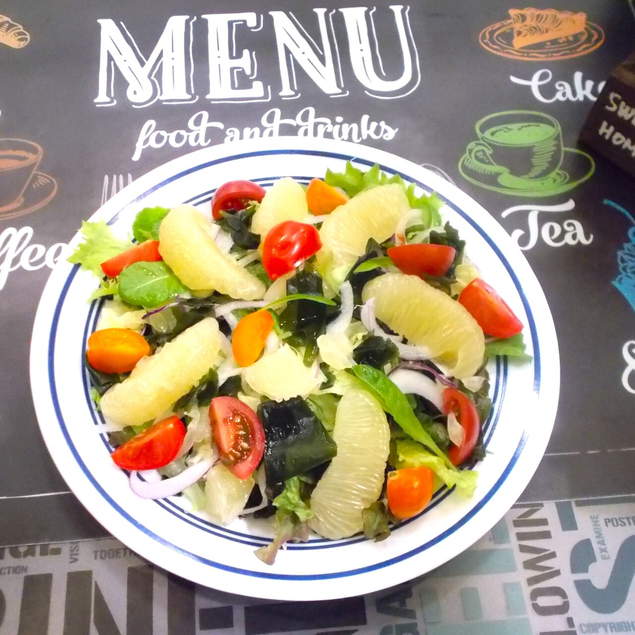 文旦のチョレギサラダ風　ピエトロドレッシング