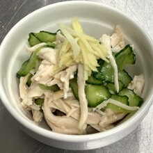 直七ごまドレッシングで和え物