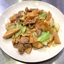 たけのこのバター醤油炒め