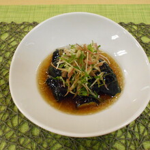 薬味たっぷりなすの揚げ浸し