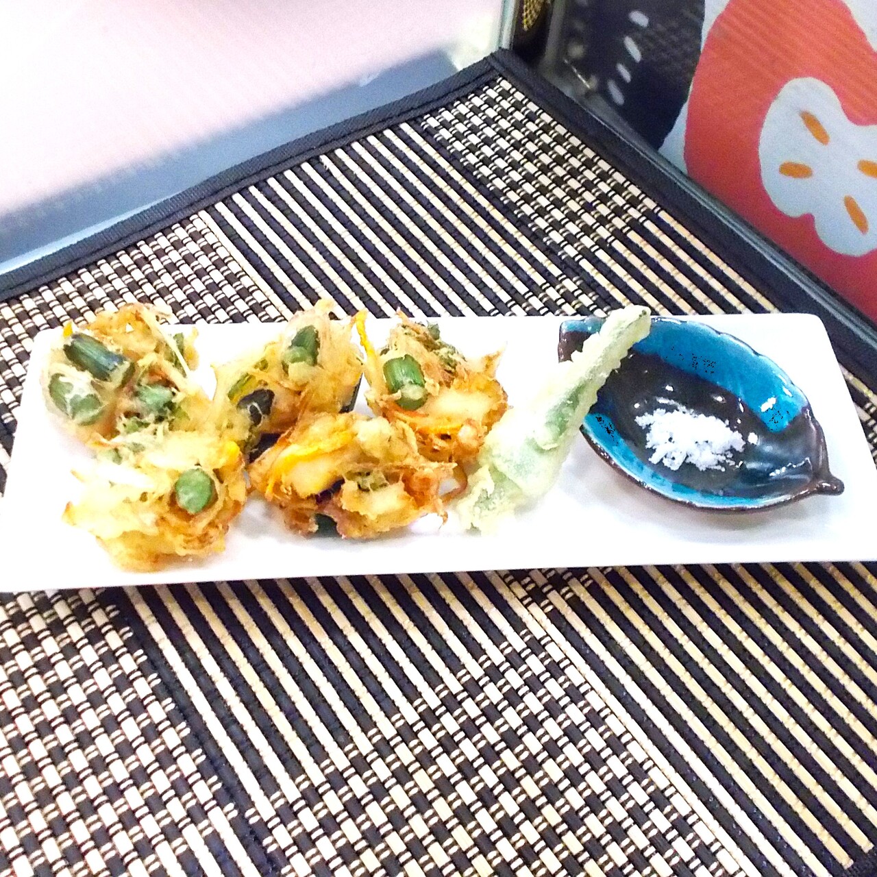国産にんにくの芽のかき揚げ