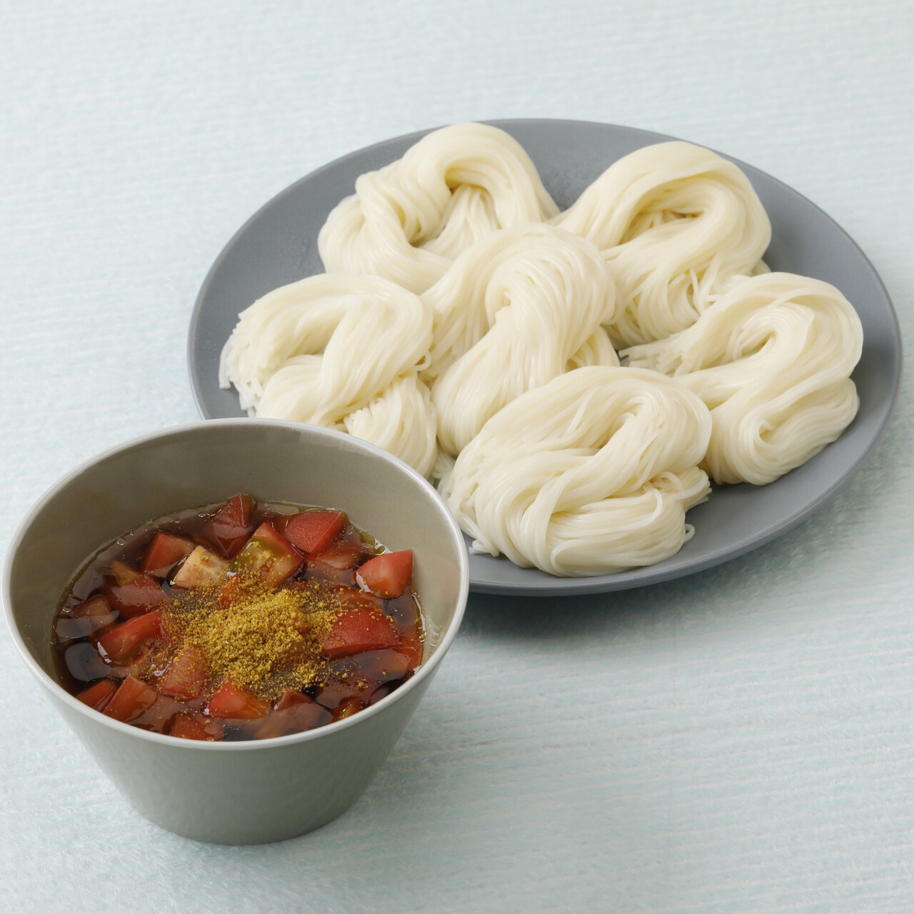 トマトカレーそうめんつゆ