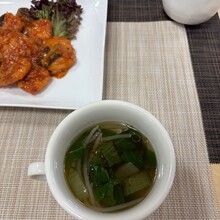 もやしとチンゲン菜の中華スープ