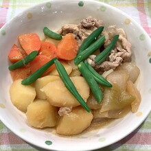 とり野菜みそで肉じゃが